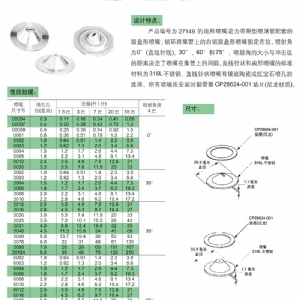 扇形27149喷嘴