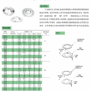 扇形27149喷嘴